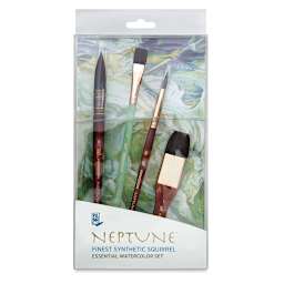 Princeton Neptune Synthetic Squirrel Brushes - Box Set Of 4, Front cover