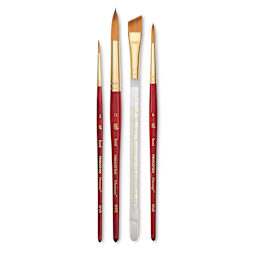 Princeton Series 4050 Heritage Synthetic Sable Brush Set- Blick Exclusive, Set of 4 (out of package)
