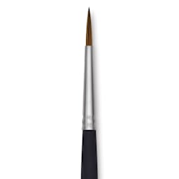 Princeton Aqua Elite Series 4850 Synthetic Brush - Round, Size 4, Short Handle, close up