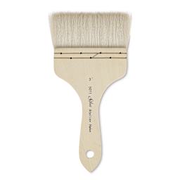 Silver Brush Atelier Hake Brush - Short Handled Flat Brush shown upright
