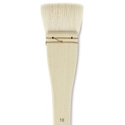 Silver Brush Atelier Flat Hake Brush - Size 10, Long Handle