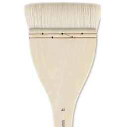 Silver Brush Atelier Flat Hake Brush - Size 40, Long Handle
