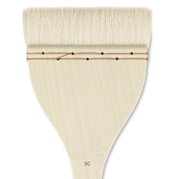 Silver Brush Atelier Flat Hake Brush - Size 50, Long Handle