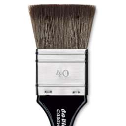 Da Vinci Casaneo Synthetic Squirrel Watercolor Brush - Mottler, Size 40, Short Handle, close-up