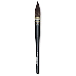 Da Vinci Casaneo Synthetic Squirrel Watercolor Brush - Quill Round Wash, Size 8, Short Handle, Synthetic