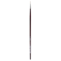 Da Vinci Kolinsky Red Sable Brush - Medium Pointed Liner, Long Handle, Size 0