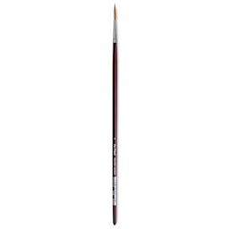 Da Vinci Kolinsky Red Sable Brush - Medium Pointed Liner, Long Handle, Size 8
