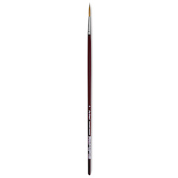 Da Vinci Kolinsky Red Sable Brush - Medium Pointed Liner, Long Handle, Size 10