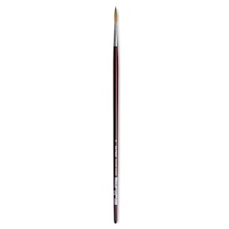 Da Vinci Kolinsky Red Sable Brush - Medium Pointed Liner, Long Handle, Size 12