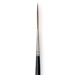 Da Vinci Kolinsky Red Sable Brush - Extra Long Pointed Liner, Long Handle, Size 1 close up