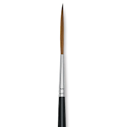 Da Vinci Kolinsky Red Sable Brush - Extra Long Pointed Liner, Long Handle, Size 6 close up