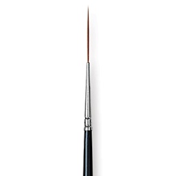 Da Vinci Kolinsky Red Sable Brush - Extra Long Pointed Liner, Long Handle, 5/0 close up
