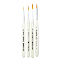 Silver Brush Ultra-Mini Brush Set - Ultimate Round Brushes, Set of 4