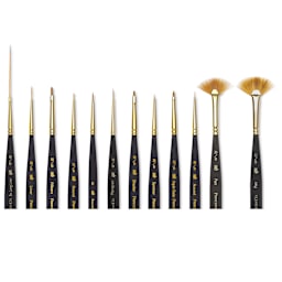 Princeton Mini Brush Set - Mini Handle, Set of 12