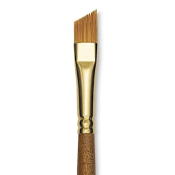 Blick Studio Decorative Brush - Angular, Short Handle, 3/8" close up