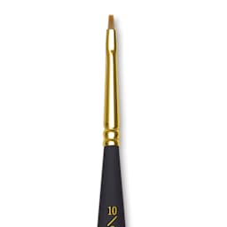 Princeton Mini Brush - Flat Shader, Mini Handle, 10/0, close-up
