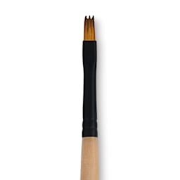Dynasty Black Gold Brush - Wave, Short Handle, Size 4 close up