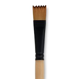 Dynasty Black Gold Brush - Wave, Short Handle, Size 16 close up