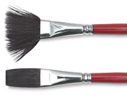 Mona Lisa Brush Shaper - 2 Brushes showing Before and after use of Brush Shaper