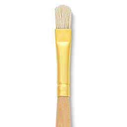 Raphaël D'Artigny Interlocked White Bristle Brush - D-Brush, Long Handle, Size 4