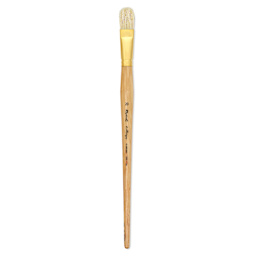 Raphaël D'Artigny Interlocked White Bristle Brush - D-Brush, Long Handle, Size 20 full length