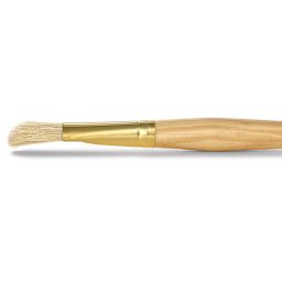 Raphaël D'Artigny Interlocked White Bristle Brush - D-Brush, Long Handle, Size 20 side view
