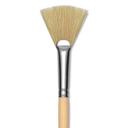 Dynasty Encaustic Brush - Fan, Size 6, close-up