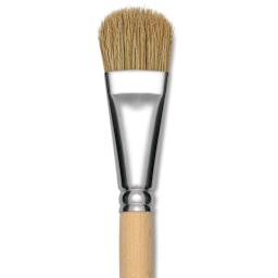 Dynasty Encaustic Brush - Oval, Size 1", close-up
