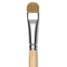 Dynasty Encaustic Brush - Oval, Size 1/2", close-up