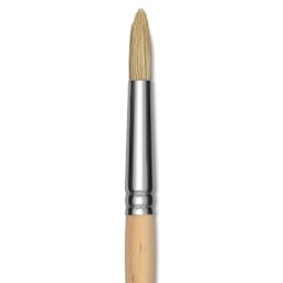 Dynasty Encaustic Brush - Round, Size 8, close-up