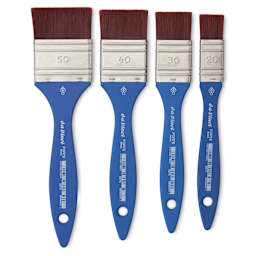 Da Vinci Forte Basic Synthetic Mottler Brushes of various sizes laid out