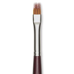 Da Vinci Vario Tip Synthetic Brush - 1381 Flat, Size 8, close-up
