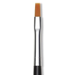 Da Vinci Nova XS Synthetic Brush - Flat, Short Handle, Size 4. close-up