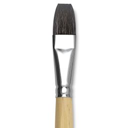 Da Vinci Petit Gris Pur Blue Squirrel Brush - Flat Wash, Short Handle, Size 16