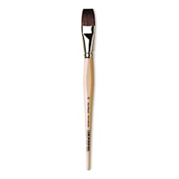 Da Vinci Petit Gris Pur Blue Squirrel Brush - Flat Wash, Short Handle, Size 20