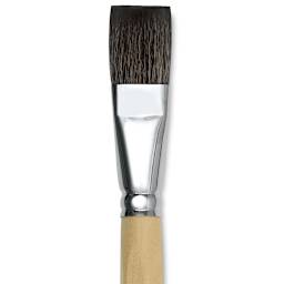Da Vinci Petit Gris Pur Blue Squirrel Brush - Flat Wash, Short Handle, Size 24