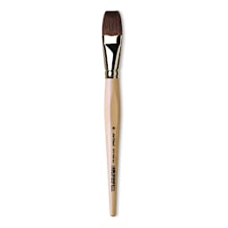 Da Vinci Petit Gris Pur Blue Squirrel Brush - Flat Wash, Short Handle, Size 30
