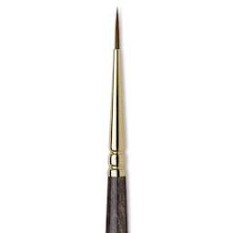 Da Vinci Harbin Kolinsky Brush - Sharp Round, Short Handle, Size 1 close up