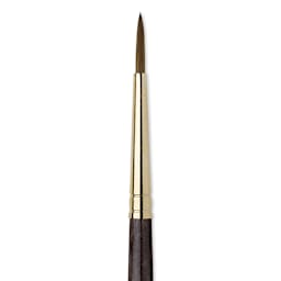 Da Vinci Harbin Kolinsky Brush - Sharp Round, Short Handle, Size 3 close up