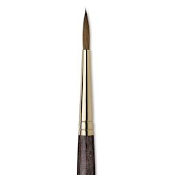 Da Vinci Harbin Kolinsky Brush - Sharp Round, Short Handle, Size 5 close up