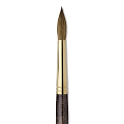 Da Vinci Harbin Kolinsky Brush - Sharp Round, Short Handle, Size 10 close up
