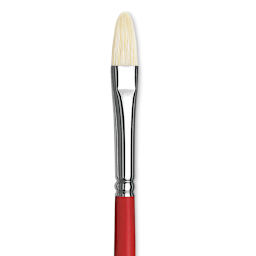 Da Vinci Maestro 2 Hog Bristle Brush - Short Filbert, Long Handle, Size 5 close up
