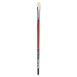 Da Vinci Maestro 2 Hog Bristle Brush - Short Filbert, Long Handle, Size 6