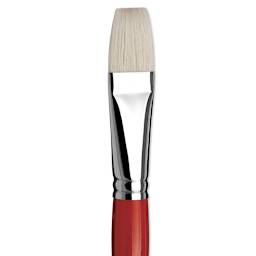 Da Vinci Maestro 2 Hog Bristle Brush - Flat, Long Handle, Size 16 close up