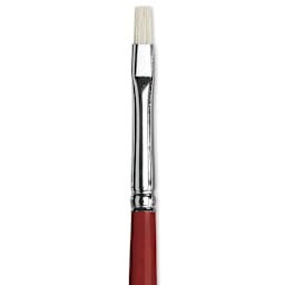 Da Vinci Maestro 2 Hog Bristle Brush - Bright, Long Handle, Size 2 close up