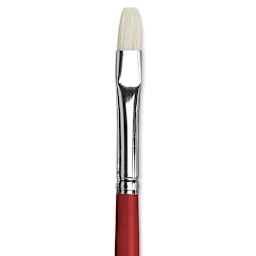 Da Vinci Maestro 2 Hog Bristle Brush - Bright, Long Handle, Size 4 close up