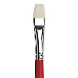 Da Vinci Maestro 2 Hog Bristle Brush - Bright, Long Handle, Size 8 close up