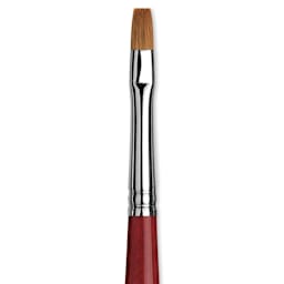 Da Vinci Cosmotop Spin Brush - Flat, Short Handle, Size 4 close up