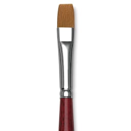 Da Vinci Cosmotop Spin Brush - Flat, Short Handle, Size 12 close up
