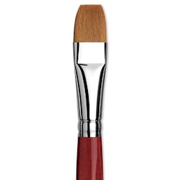 Da Vinci Cosmotop Spin Brush - Flat, Short Handle, Size 16 close up